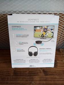 lot 58 image: MEE audio - Connect T1CMA Wireless Over-the-Ear Headphones - Black