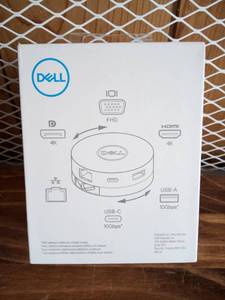 lot 62 image: Dell - USB-C Mobile Adapter - DA300 - 6-in-1 Adapter - Type C Laptop Compatible - Dock and Adapter - Black