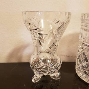 lot 102 image: Collection of Crystal Accent and Serving Pieces, lot of 6