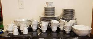 lot 85 image: Noritake Carolyn China Service for 12  5 pc place settings