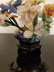 lot 88 image: Amazing Asian Gemstone and Jade Tree