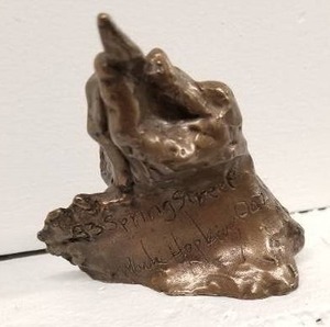 lot 2 image: Bronze Sculpture ARTIST HANDS by Mark Hopkins