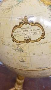 lot 93 image: Replogle 16 Inch Diameter Globe with Stand