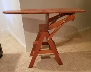 lot 116 image: Swedish Ironing Board  Chair  Step Stool