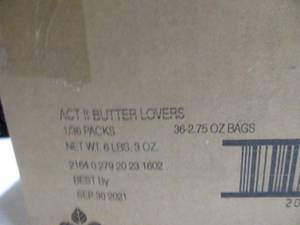 lot 16 image: Butter Lovers Popcorn