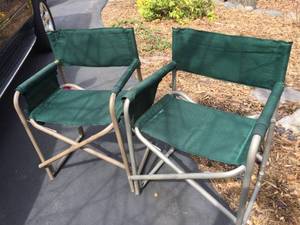 lot 126 image: Two Folding Patio Chairs
