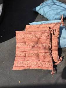 lot 134 image: Blue Jean Pillows and Chair Pads