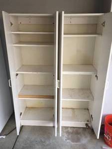 lot 148 image: 2 Six Shelf  White Wood Storage Units