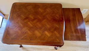 lot 4 image: Accent Table with Slide Out Tray