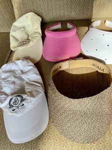 lot 116 image: Lot of Six Ladies Visors and Two Hats
