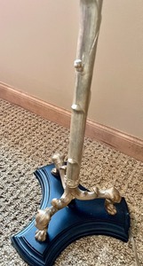 lot 101 image: Floor Lamp with Decorative Muted Gold Stand
