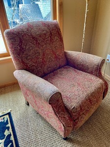 lot 102 image: Upholstered Reclining Chair