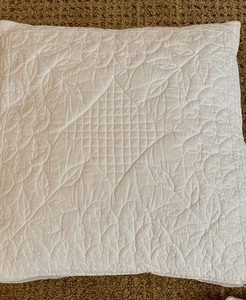 lot 87 image: 4 Bright White Accent Pillows