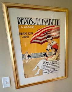 lot 86 image: Vintage Framed Poster French Themed