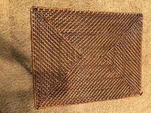 lot 74 image: Wonderful Wicker Top Table