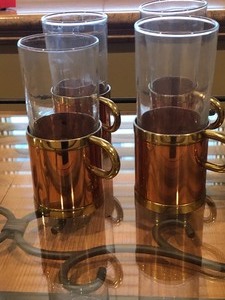 lot 163 image: Glass Tray and Turkish Coffee Cups