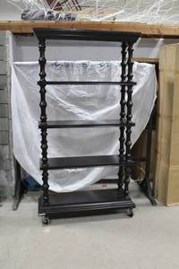 lot 553 image: Wood Bookshelf 5-tier 47Lx18Wx85H