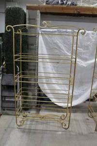 lot 477 image: Decorative Shelf Gold 50Lx23Wx83H