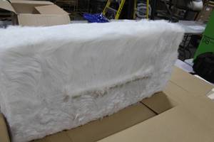 lot 484 image: Chic Home Design Trento Bench White 40Lx18Wx18H