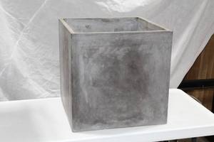 lot 757 image: Accent Dcor Cement Planter 20Lx20Wx20H (in box)