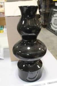 lot 745 image: Accent Dcor Glass Vase Glossy Black 9Dx18H (in box)