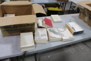 lot 812 image: Lot of (Approximately 15) Old Books (without covers, in box)