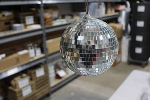 lot 842 image: Lot of (6) Mirrored Disco Ball 6D (in plastic bin)