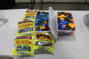 lot 856 image: Lot of Balloons Helium Quality 12D (in packages and plastic bins)