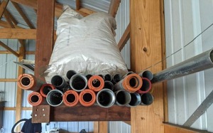 lot 98 image: Variety of Steel Pipes