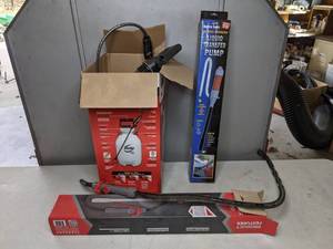 lot 88 image: Handheld Lawn Sprayer & Two Liquid Transfer Pumps