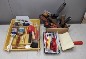 lot 55 image: Lot of Paintbrushes, Putty Knives & Paint Pads