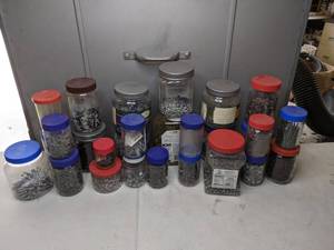 lot 29 image: Jars of Screws