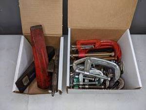 lot 27 image: C Clamps & Splitting Wedges