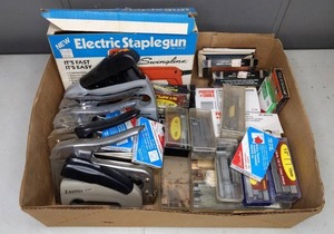 lot 28 image: Staple Gun, Staplers & Staples