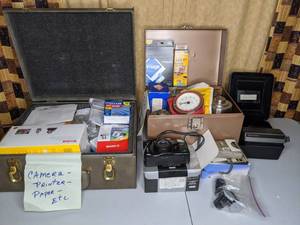 lot 273 image: Photography Lot Polaroid, Film, Darkroom Stuff, Point and Shoots, etc.
