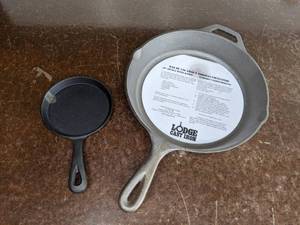 lot 302 image: Two Cast Iron Pans