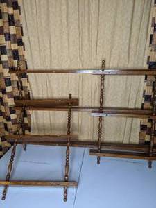 lot 243 image: Wood Plate Display Racks