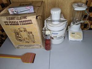lot 256 image: Krups Blender, Ice Cream Maker, Power Juicer, Et Cetera
