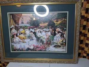 lot 235 image: Georges Jeanniot - Le Diner A LHotel Ritz Print