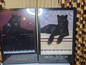 lot 237 image: Framed Panther Prints