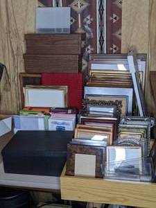 lot 208 image: Large Lot - Photo Albums, Frames, and Photo Boxes