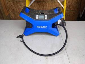 lot 15 image: Kobalt 12v120v Portable Air Compressor Inflator