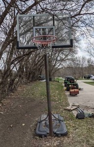 lot 109 image: Lifetime Adjustable Basketball Hoop