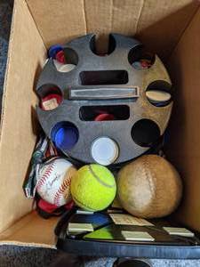 lot 173 image: Uno, Poker Chips, Playing Cards & Balls