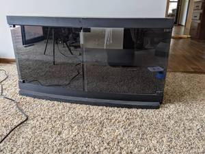lot 182 image: TV Stand with Glass Doors