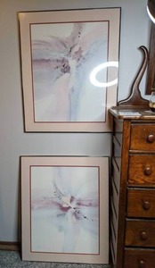 lot 163 image: Set of Abstract Framed, Signed Eva Macie Prints