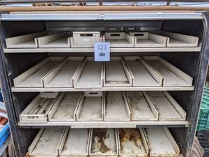 lot 123 image: Big and Tall Parts Organizer w Extras