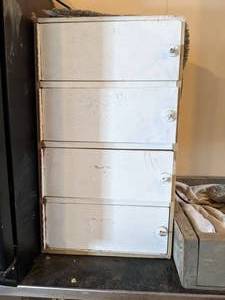 lot 367 image: Four Drawer Locking Storage Unit