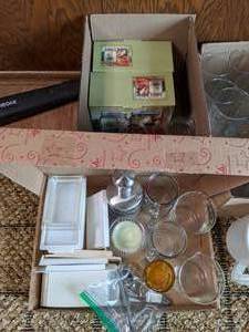 lot 130 image: Mason Jar Drinking Glasses & Misc. Kitchen Items
