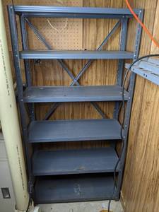 lot 407 image: Tall Metal Utility Shelf
